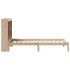 Cama con estantería sin colchón madera maciza de pino 90x200