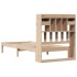 Cama con estantería sin colchón madera maciza de pino 90x200