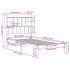 Cama con estantería sin colchón madera maciza de pino 90x200