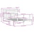 Cama con estantería sin colchón madera maciza blanca 140x200