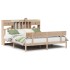 Cama con estantería sin colchón madera maciza de pino