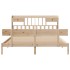 Cama con estantería sin colchón madera maciza de pino