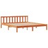 Cama con estantería sin colchón madera maciza marrón 200x200
