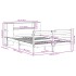 Cama con estantería sin colchón madera maciza marrón 160x200