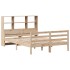 Cama con estantería sin colchón madera maciza de pino