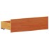 Cama con estantería sin colchón madera maciza marrón