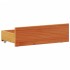 Cama con estantería sin colchón madera maciza marrón 90x190