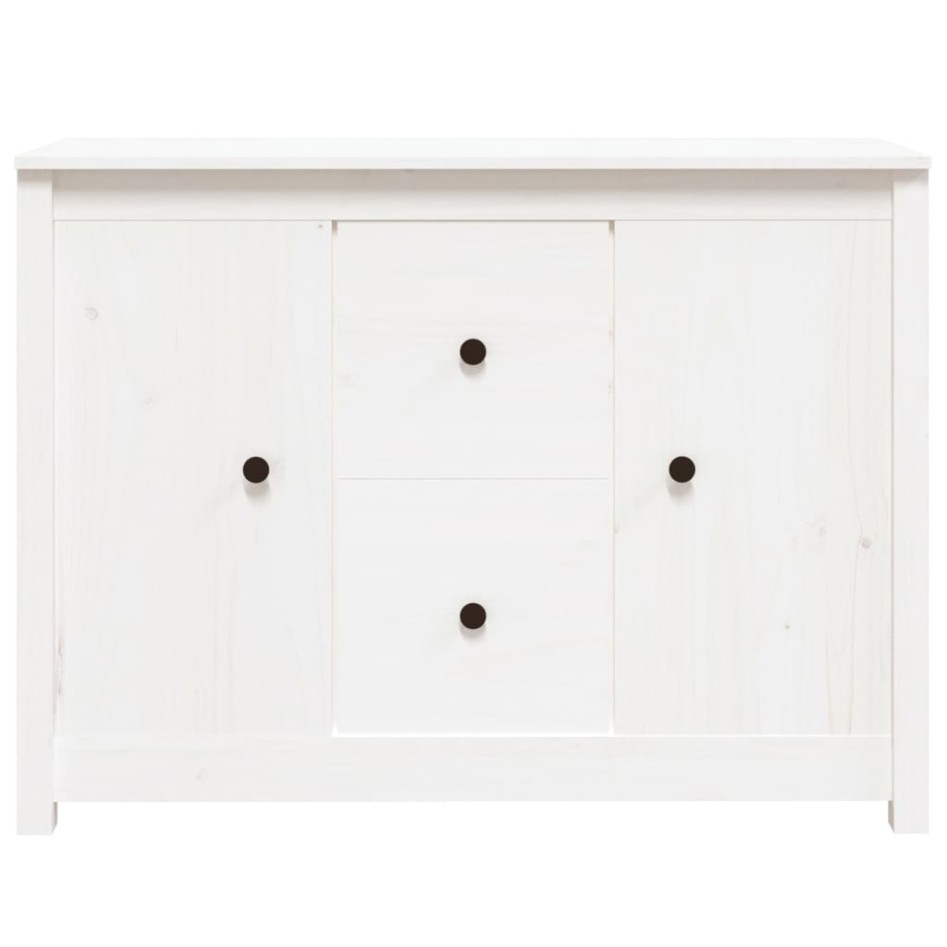 Aparador de madera maciza de pino blanco 100x35x74