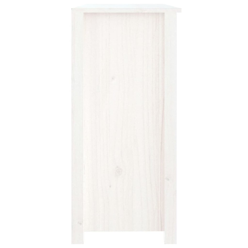 Aparador de madera maciza de pino blanco 100x35x74