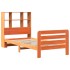 Estructura de cama sin colchón madera de pino marrón 90x200