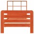 Estructura de cama sin colchón madera maciza marrón 75x190