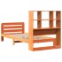 Estructura de cama sin colchón madera maciza marrón 75x190