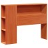 Cama sin colchón madera maciza de pino marrón cera 100x200