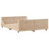 Cama con estantería sin colchón madera maciza 140x190
