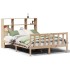 Cama con estantería sin colchón madera maciza de pino