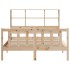 Cama con estantería sin colchón madera maciza de pino