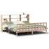 Cama con estantería sin colchón madera maciza de pino