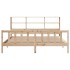 Cama con estantería sin colchón madera maciza de pino
