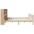 Cama con estantería sin colchón madera maciza de pino