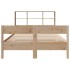 Cama con estantería sin colchón madera maciza de pino