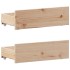 Cama con estantería sin colchón madera maciza de pino