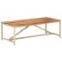 Mesa de centro de madera maciza de sheesham 120x60x40