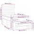 Cama box spring con colchón tela gris oscuro 100x200