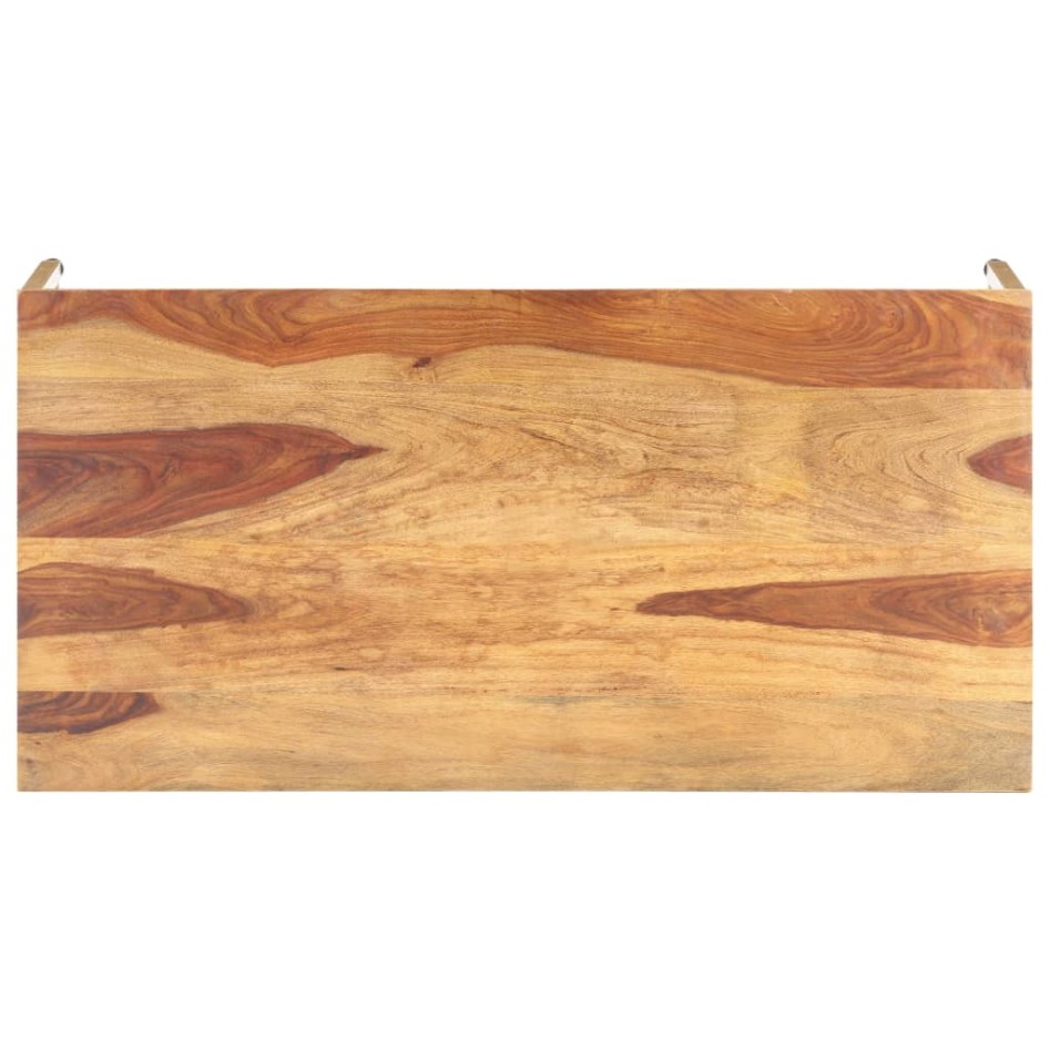 Mesa de centro de madera maciza de sheesham 120x60x40