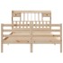 Cama con estantería sin colchón madera maciza de pino