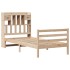 Cama con estantería sin colchón madera maciza de pino 90x200