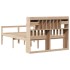 Cama con estantería sin colchón madera maciza de pino