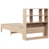 Cama con estantería sin colchón madera maciza de pino