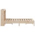 Cama con estantería sin colchón madera maciza de pino