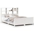 Estructura de cama sin colchón madera maciza de pino 160x200