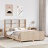 Estructura de cama sin colchón madera maciza de pino 140x190