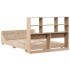 Estructura de cama sin colchón madera maciza de pino 140x190