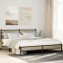 Estructura de cama sin colchón metal roble Sonoma 180x200
