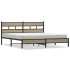 Estructura de cama sin colchón metal roble Sonoma 180x200