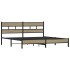 Estructura de cama sin colchón metal roble Sonoma 180x200