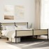 Estructura de cama sin colchón metal roble Sonoma 180x200