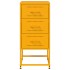 Mesitas de noche 2 uds acero amarillo mostaza 36x39x78