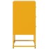 Mesitas de noche 2 uds acero amarillo mostaza 36x39x78