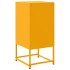 Mesitas de noche 2 uds acero amarillo mostaza 36x39x78