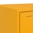 Mesitas de noche 2 uds acero amarillo mostaza 36x39x78