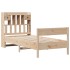 Cama con estantería sin colchón madera maciza de pino