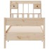 Cama con estantería sin colchón madera maciza de pino
