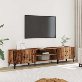 Mueble de TV madera ingeniería madera envejecida 180x31,5x40