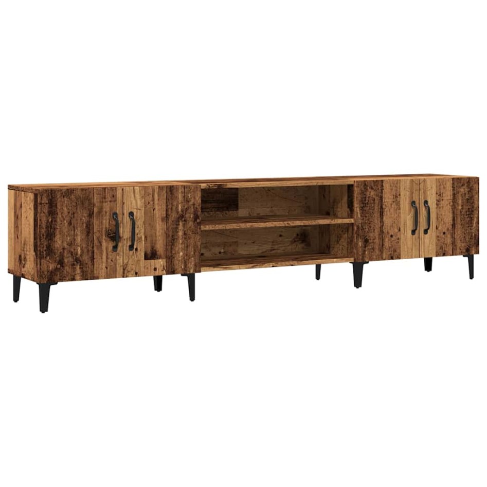 Mueble de TV madera ingeniería madera envejecida 180x31,5x40
