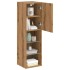 Muebles TV con luces LED 2 uds roble artesanal 30,5x30x102