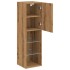 Muebles TV con luces LED 2 uds roble artesanal 30,5x30x102